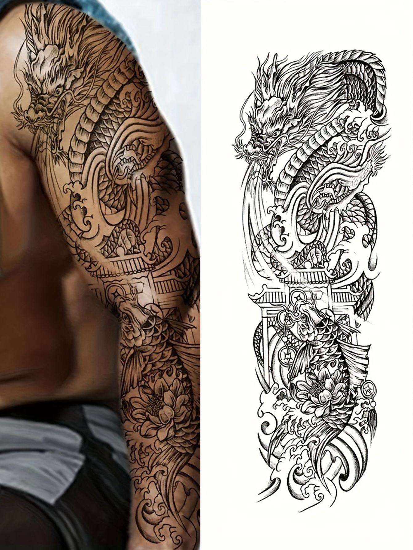 Chinese Style Personalized Tattoo Sticker